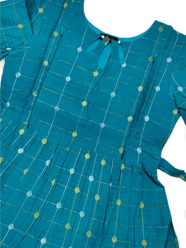 TEAL CHECKS | ZIPPER