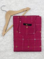 CHECKED ROSE | KURTI