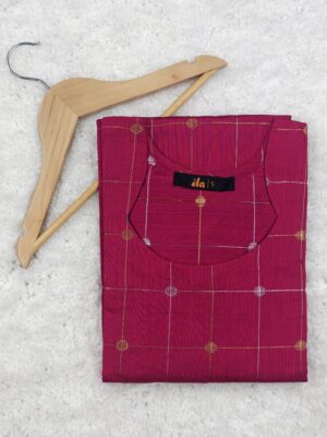 CHECKED ROSE | KURTI