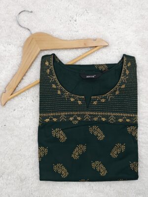 GREEN LEAF DOT | KURTI