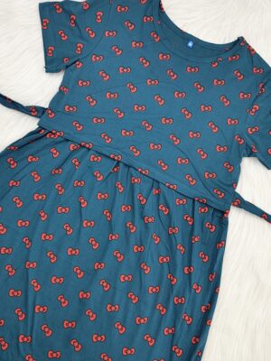 TEAL RED BOW | NORMAL