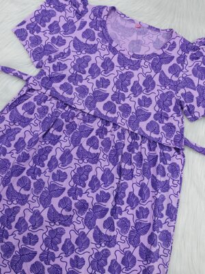 ABSTRACT LEAF PURPLE | PUFF