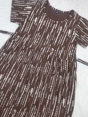 CHOCLATE LINEAR STRIPES | CASUAL