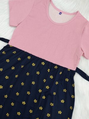 ROSY & NAVY GLITTERY DAISY | CASUAL