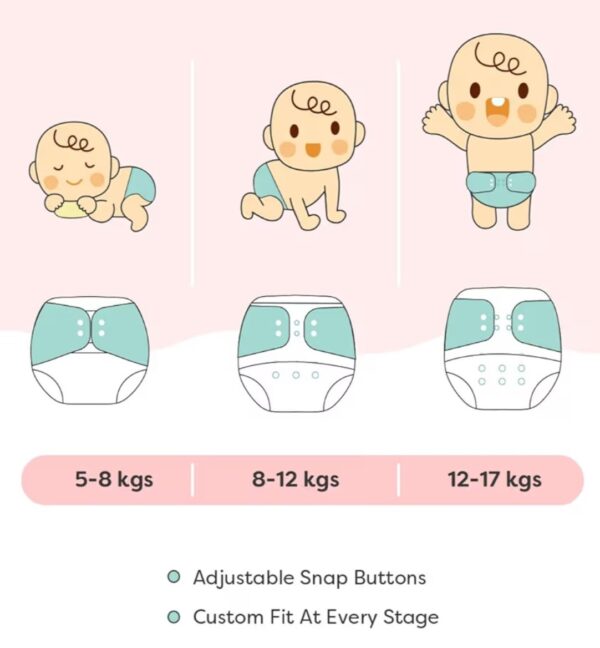 COTTON DAIPER | SNAP BUTTON