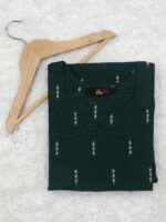BOTTLE GREEN ARROW | KURTI