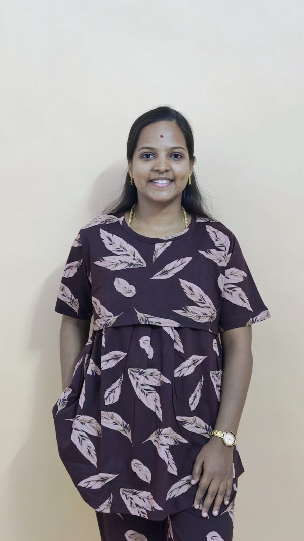 COCOA BREEZY LEAF | PEPLUM