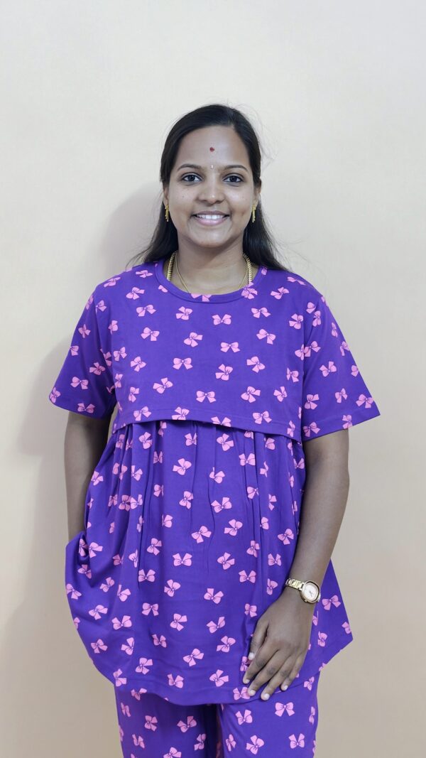 PURPLE PINK BOW | PEPLUM